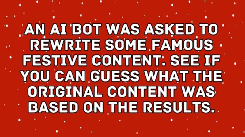 AI Rewrites: Christmas Edition